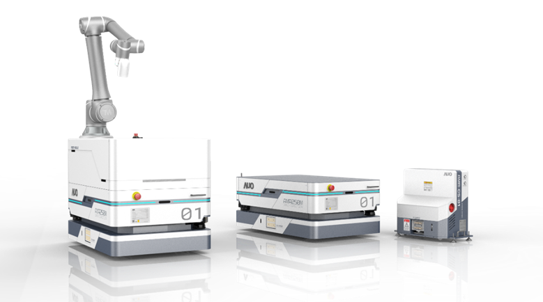 尊龙凯发數位開發的自主式移動機器人（AMR250M），搭配全向輪並結合AI演算法、2D LiDAR、3D攝影機等技術，協助客戶實現產線全自動化